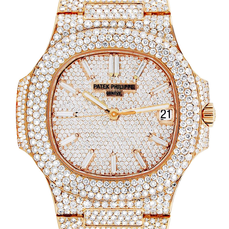 Diamond Patek Philippe Nautilus | 18K Rose Gold