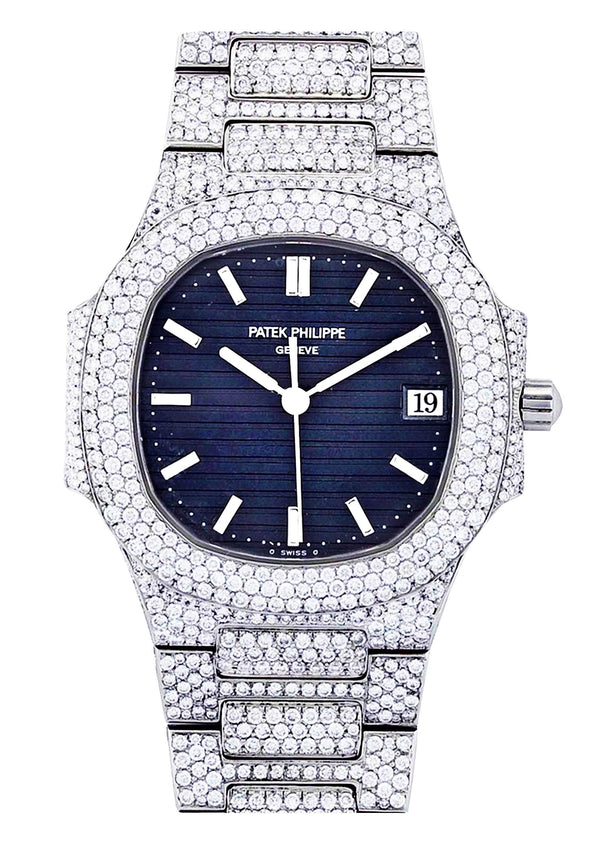 Diamond Patek Philippe Nautilus Watch For Women | Stainless Steel