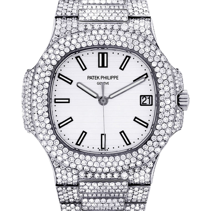 Diamond Patek Philippe Nautilus | Stainless Steel