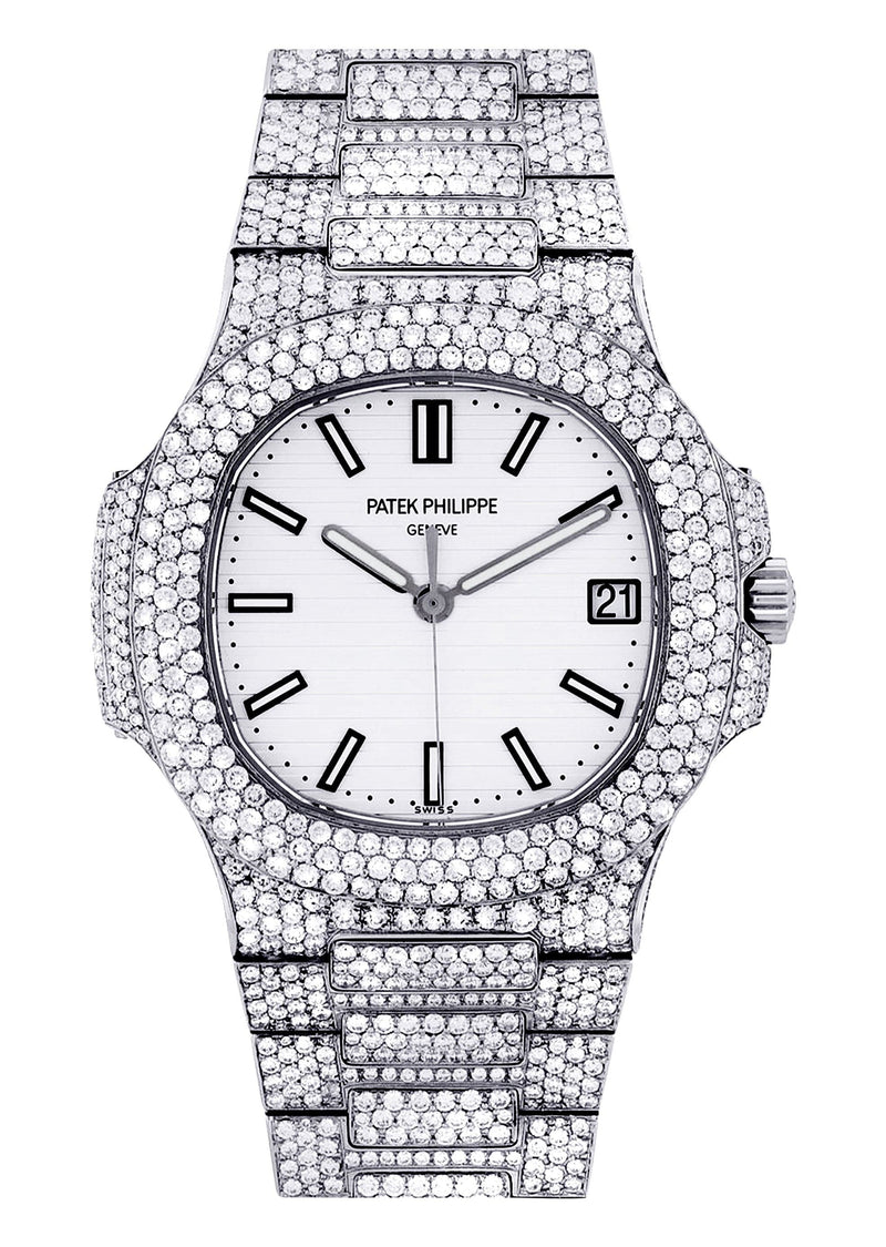 Diamond Patek Philippe Nautilus | Stainless Steel