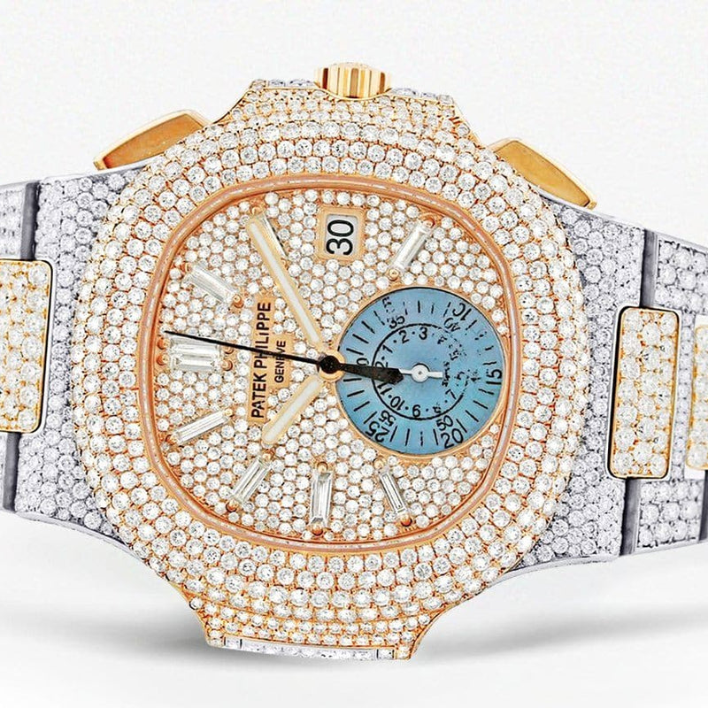 Diamond Patek Philippe Nautilus | Two Tone