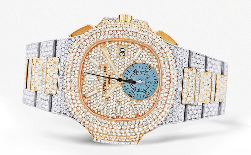 Diamond Patek Philippe Nautilus | Two Tone