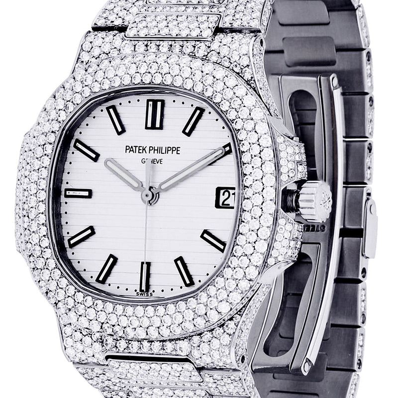 Diamond Patek Philippe Nautilus | Stainless Steel