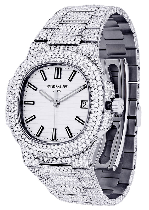 Diamond Patek Philippe Nautilus | Stainless Steel