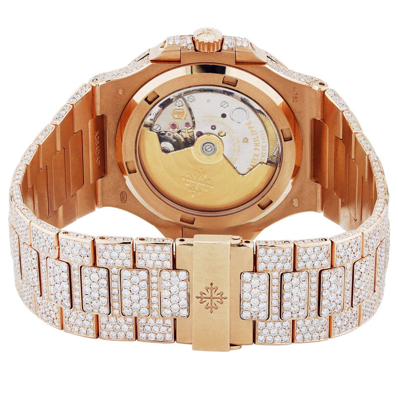 Diamond Patek Philippe Nautilus | 18K Rose Gold