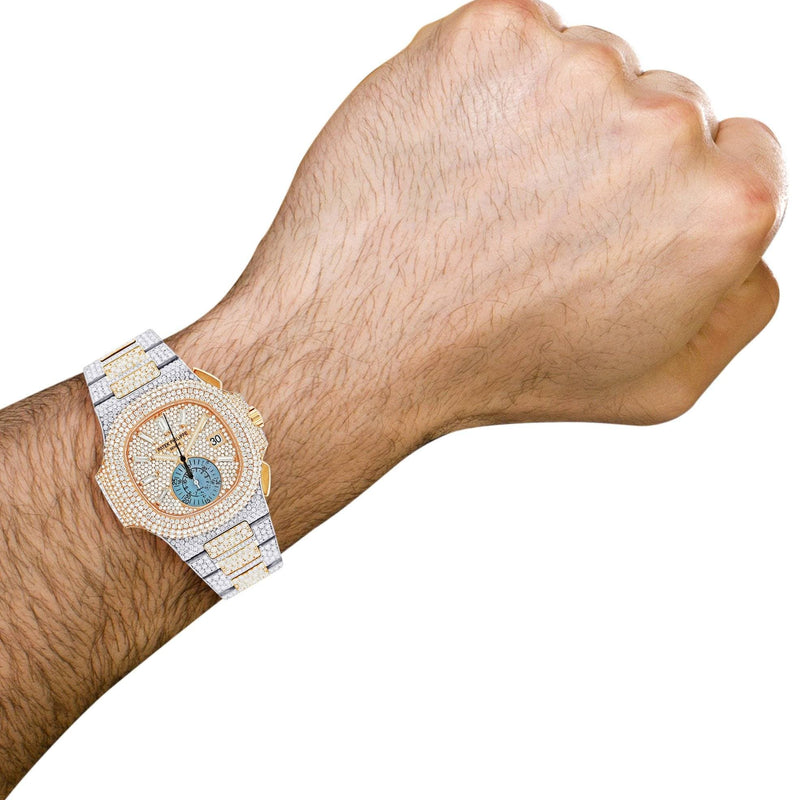 Diamond Patek Philippe Nautilus | Two Tone