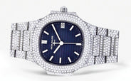 Diamond Patek Philippe Nautilus Watch For Women | Stainless Steel