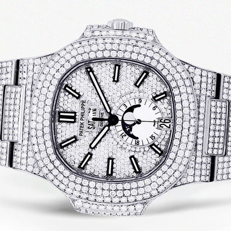Diamond Patek Philippe Nautilus | Stainless Steel