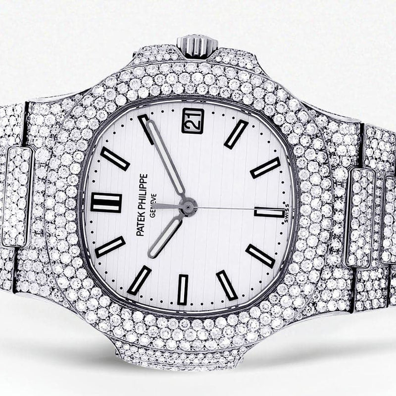 Diamond Patek Philippe Nautilus | Stainless Steel