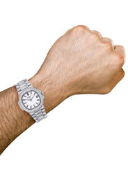 Diamond Patek Philippe Nautilus | Stainless Steel