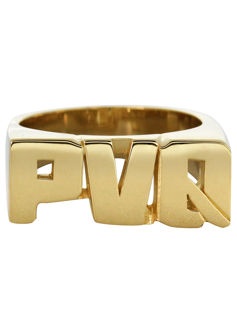 14K Gold Initials Name Ring | Style #101