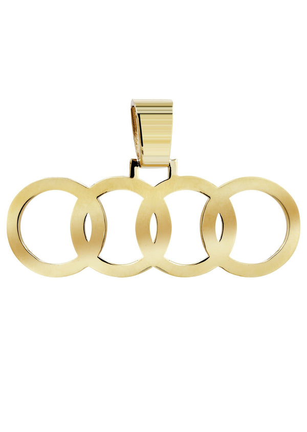 Four Rings Diamond Pendant | 2.20 Carats | Yellow Gold | 10 Grams