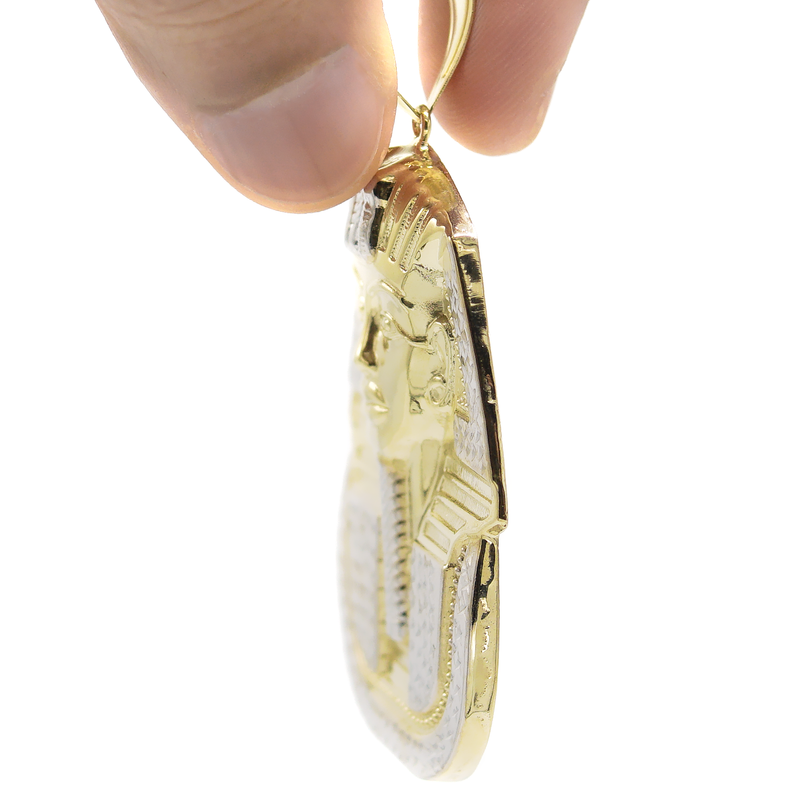 10K Yellow Gold Pharaoh Pendant | Customizable Size