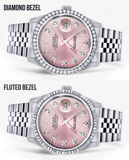 Womens Rolex Datejust Watch 16200 | 36Mm | Pink Dial | Jubilee Band