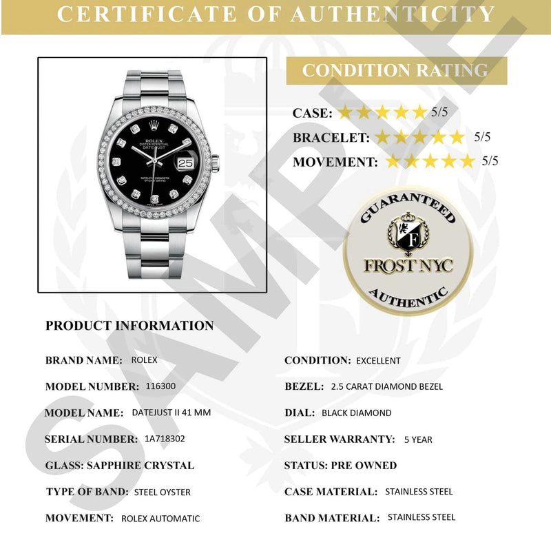 Diamond Mens Rolex Datejust Watch 16200 | 36Mm | Pink Mother Of Pearl Roman Numeral Dial | Jubilee Band