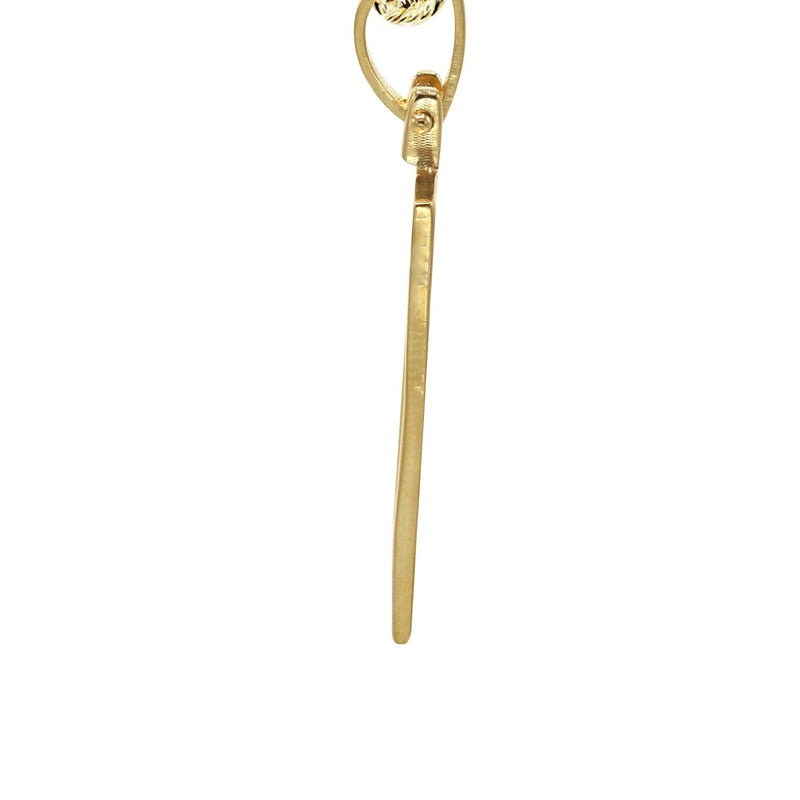 10K/14K Yellow Gold Small Rectangle Picture Pendant Necklace