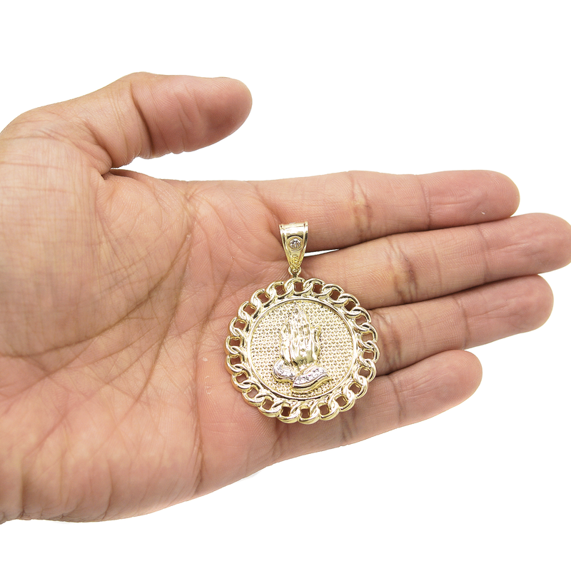 10K Gold Praying Hands Pendant | 7.4 Grams