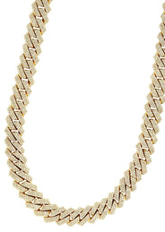 Diamond Miami Cuban Link Chain ( 17 MM )