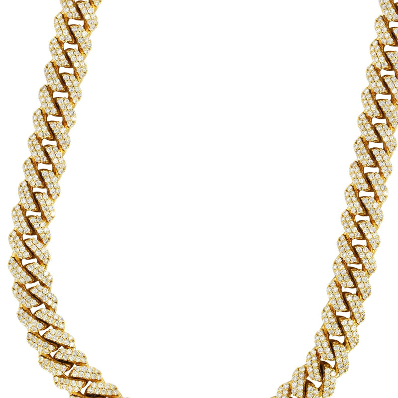Diamond Miami Cuban Link Chain ( 12 MM )