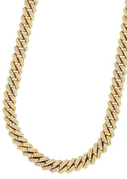 Diamond Miami Cuban Link Chain ( 12 MM )