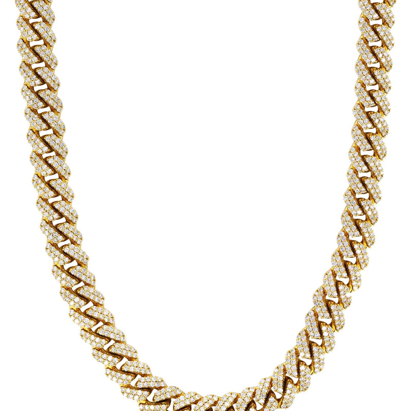 Diamond Miami Cuban Link Chain ( 12 MM )