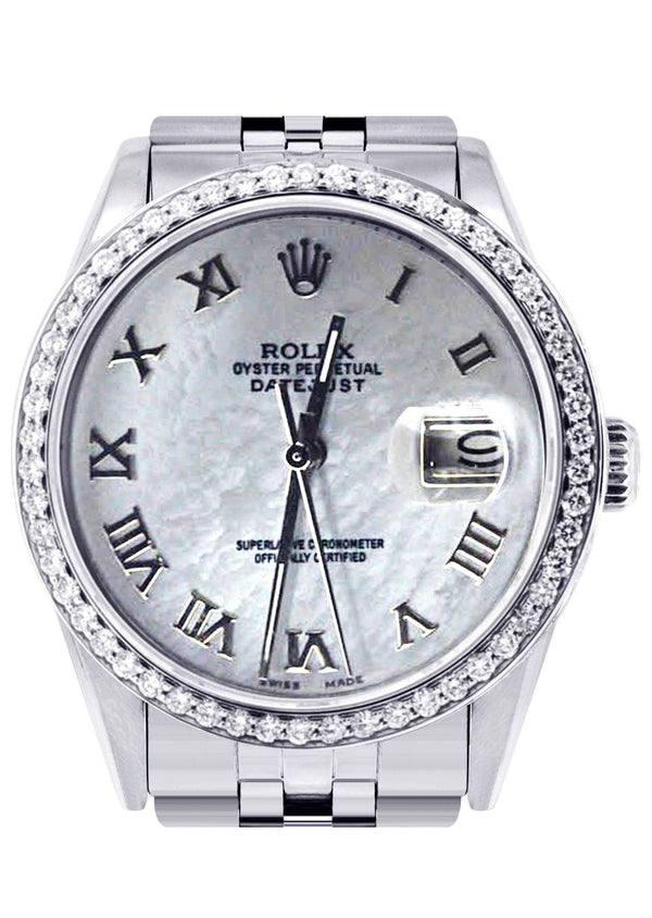 Diamond Rolex Datejust | Stainless Steel | 36 Mm