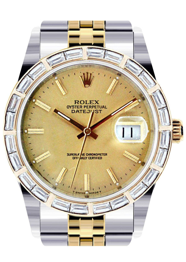 Diamond Rolex Datejust | Stainless Steel | 36 Mm
