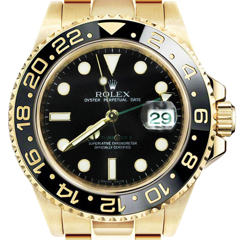 Rolex Gmt-Master 2 | 18K Yellow Gold | 40 Mm