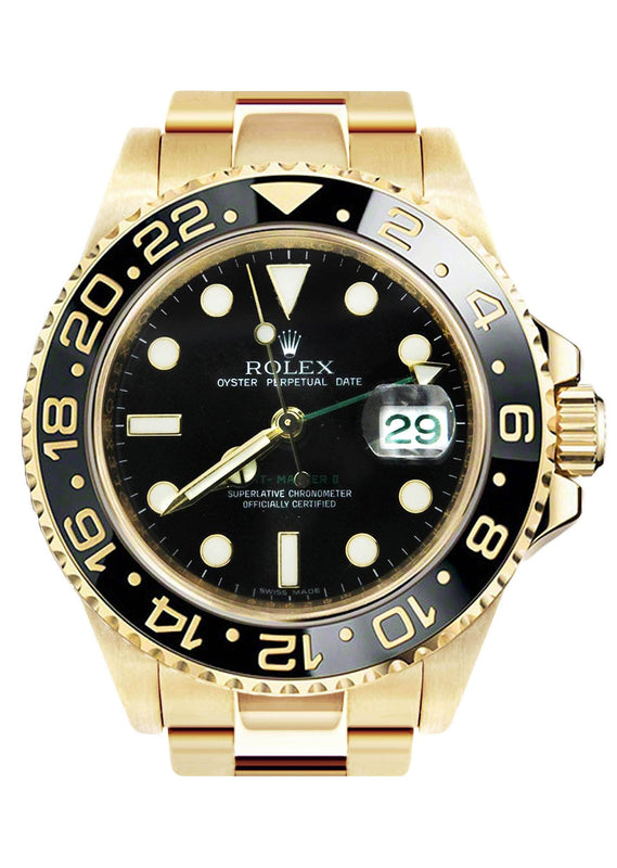 Rolex Gmt-Master 2 | 18K Yellow Gold | 40 Mm