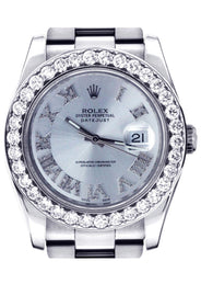Diamond Rolex Datejust | Stainless Steel | Diamond Silver Roman Numeral Dial | 36 MM