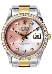 Diamond Rolex Date | Stainless Steel