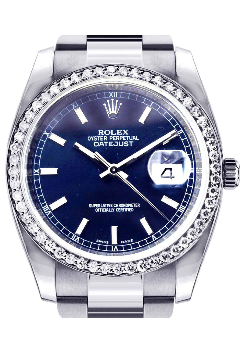 Diamond Rolex Datejust | Stainless Steel | 36 Mm