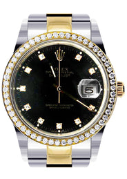 Diamond Rolex Datejust | 18K Yellow Gold | 36 Mm