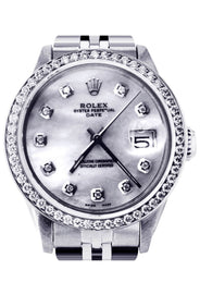 Diamond Rolex Datejust | Stainless Steel | 34 Mm
