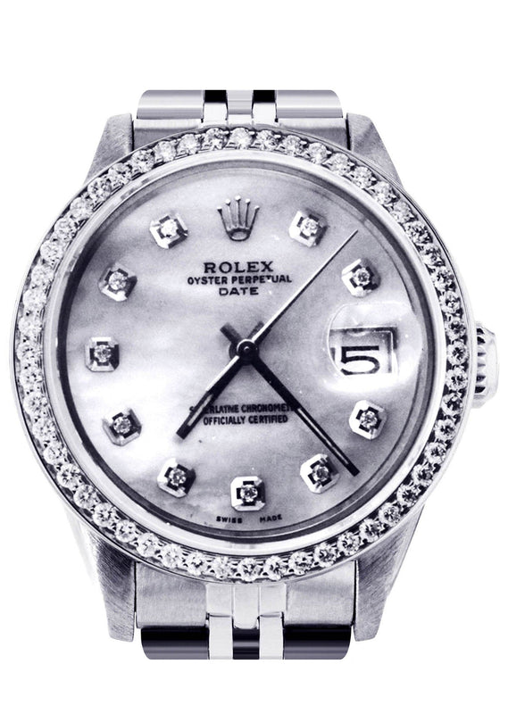 Diamond Rolex Datejust | Stainless Steel | 34 Mm