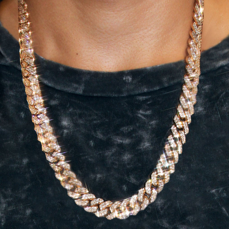 Diamond Miami Cuban Link Chain ( 12 MM )