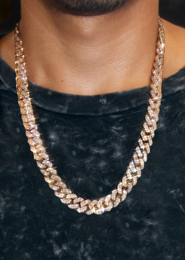Diamond Miami Cuban Link Chain ( 12 MM )