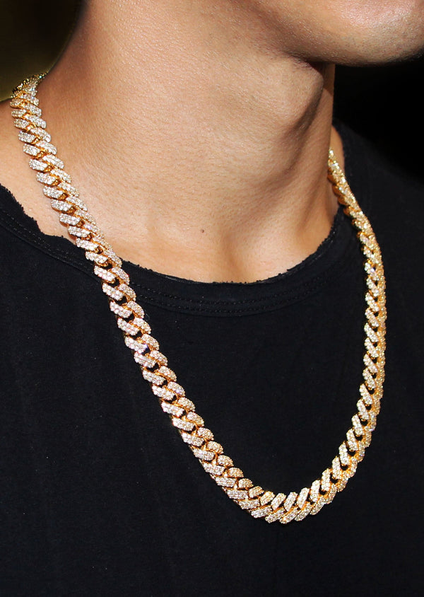Diamond Miami Cuban Link Chain ( 12 MM )
