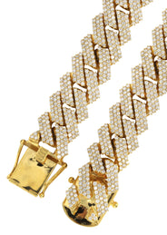 Diamond Miami Cuban Link Chains Bundle ( 12 MM ) & ( 17 MM )