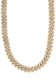 Diamond Miami Cuban Link Chain ( 17 MM )