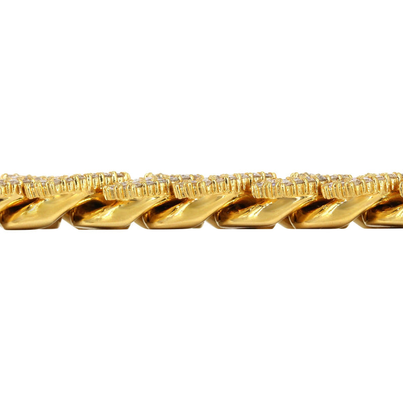 Diamond Miami Cuban Link Chain ( 17 MM )