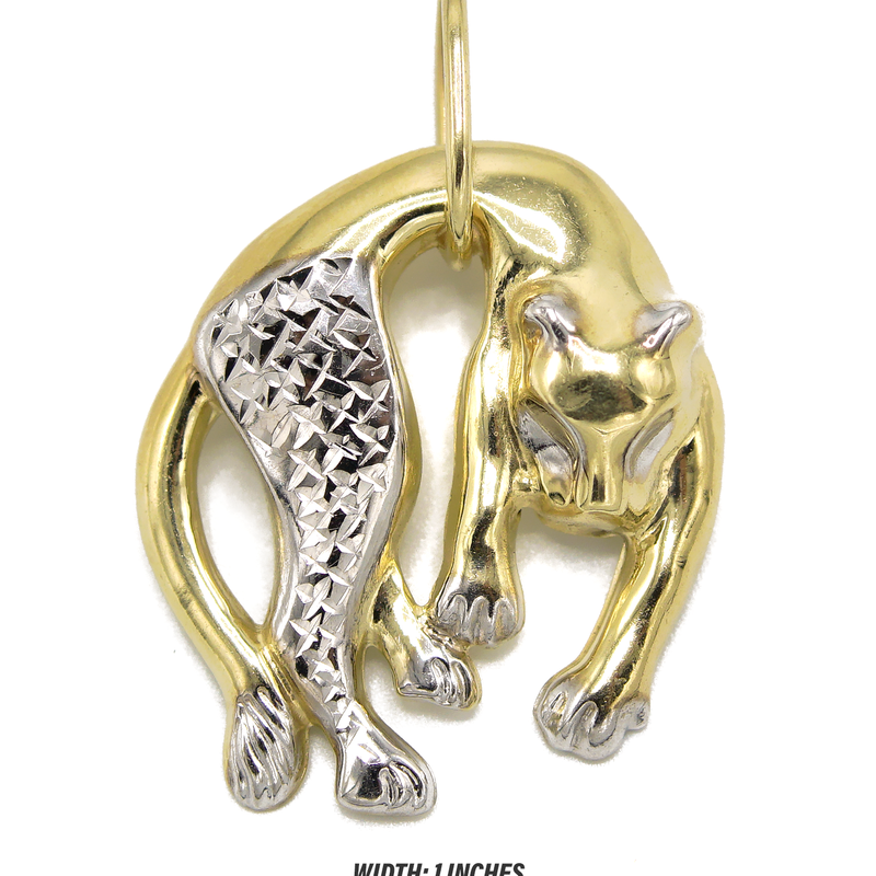 10K Yellow Gold Feline Pendant | 3.2 Grams