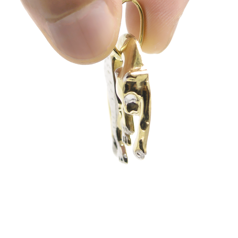 10K Yellow Gold Feline Pendant | 3.2 Grams