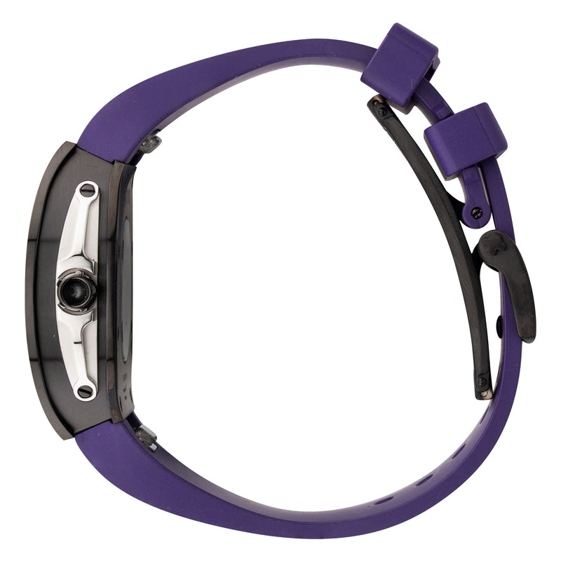 Frost NYC Evolution Women's Watch - Automatic Skeleton Steel Caged Heart | WFRST-01-H-B Purple Band | Pre - Sale