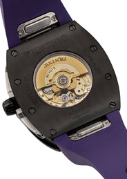 Frost NYC Evolution Women's Watch - Automatic Skeleton Steel Caged Heart | WFRST-01-H-B Purple Band | Pre - Sale