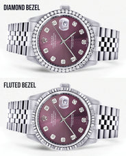 Womens Rolex Datejust Watch 16200 | 36Mm | Purple Dial | Jubilee Band