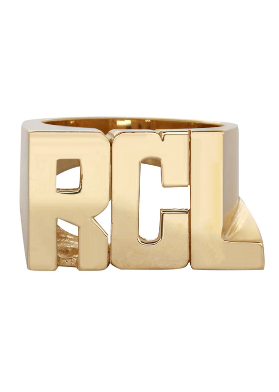 14K Gold Initials Name Ring | Style #60