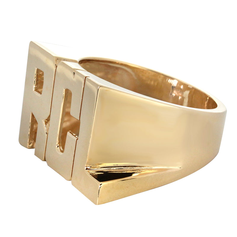 14K Gold Initials Name Ring | Style #60