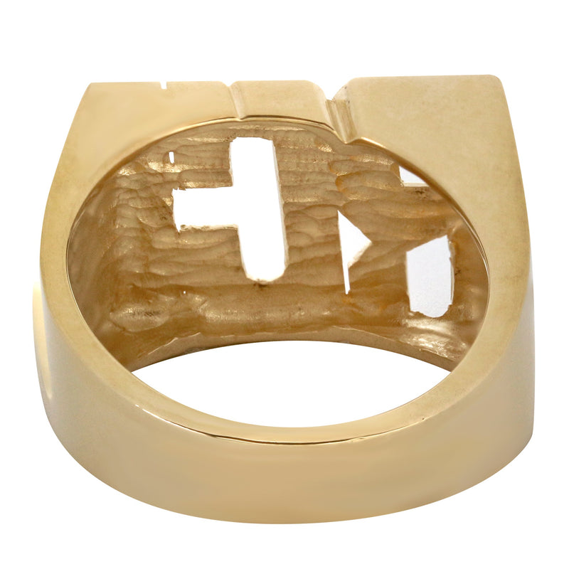 14K Gold Initials Name Ring | Style #60