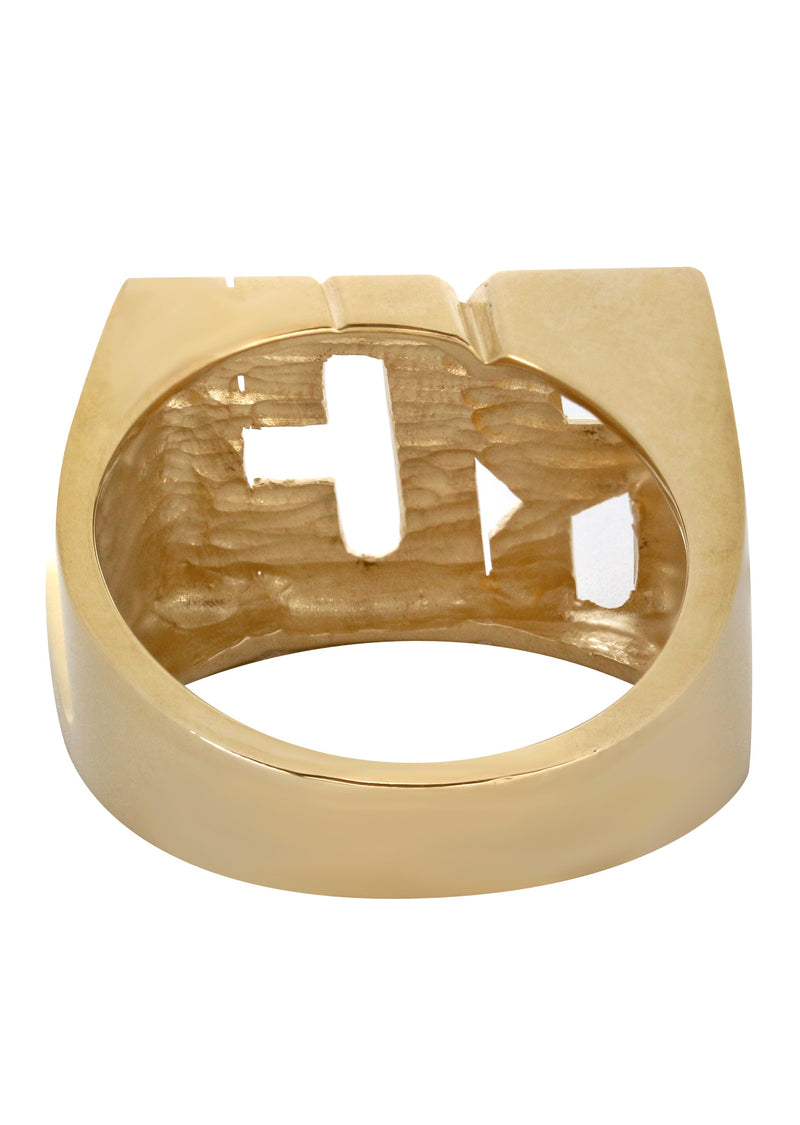 14K Gold Initials Name Ring | Style #60